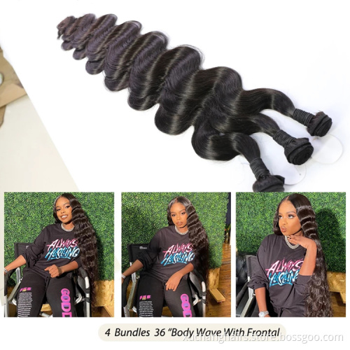 Authentiek maagdelijke peruviaans haar 40 inch extensions Human Hair
